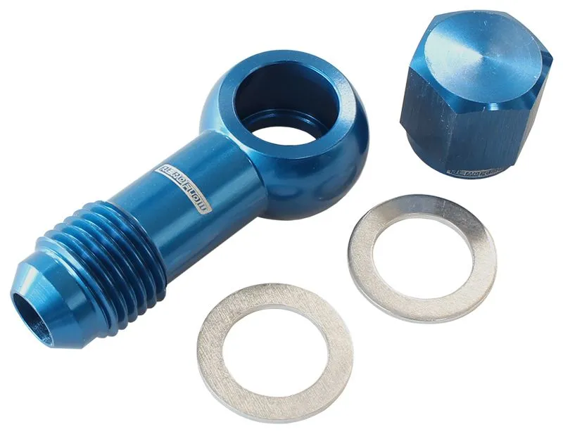 90° Fuel Pump Banjo Kit - Blue AF49-1034