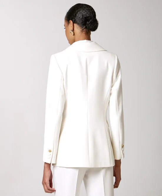 Access Fashion White Single White Lapel Blazer