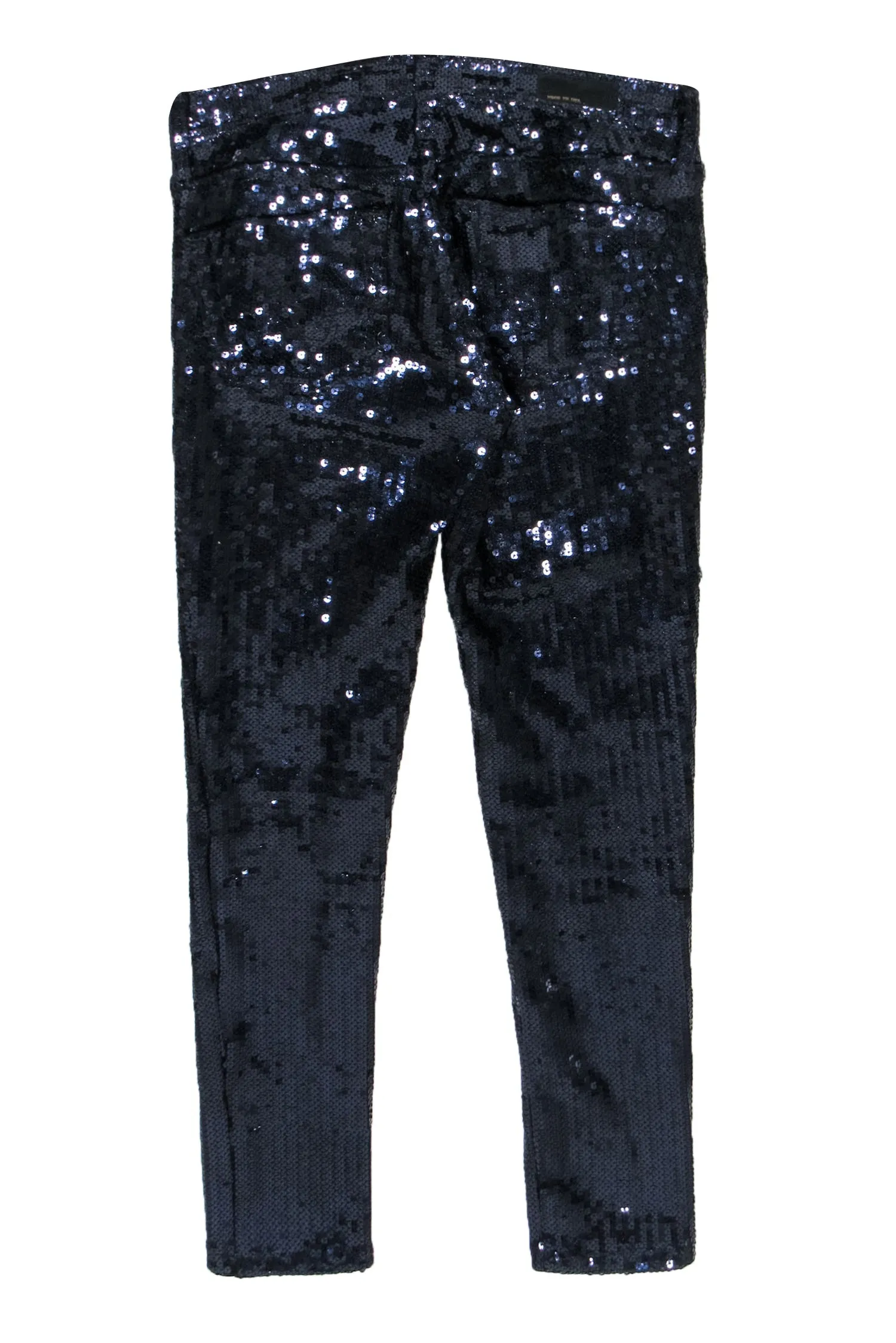 Adriano Goldschmeid - Navy Sequin Skinny Pants Sz 26