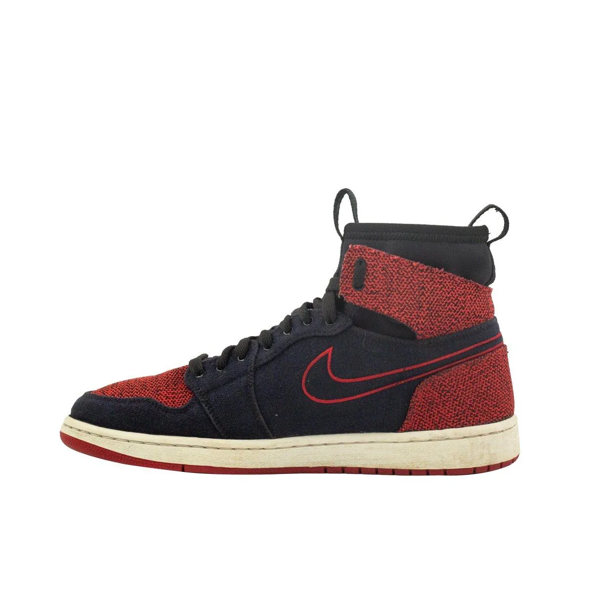 Air Jordan 1 Retro Ultra High-Top Sneakers Fabric Red Colour For Men