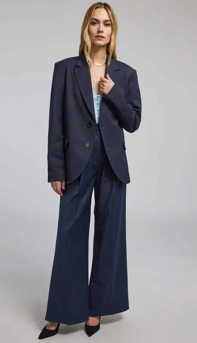 Alexia Suiting Pants - Navy