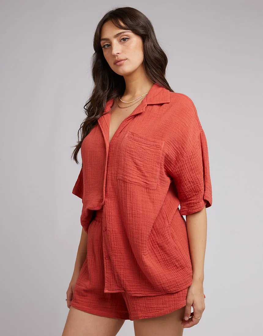 All About Eve Rowie Shirt Rust