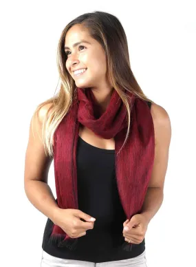 Alpaca Scarf - Sapphire Red