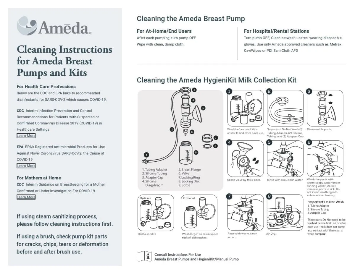 Ameda Lactaline Personal Dual Breast Pump