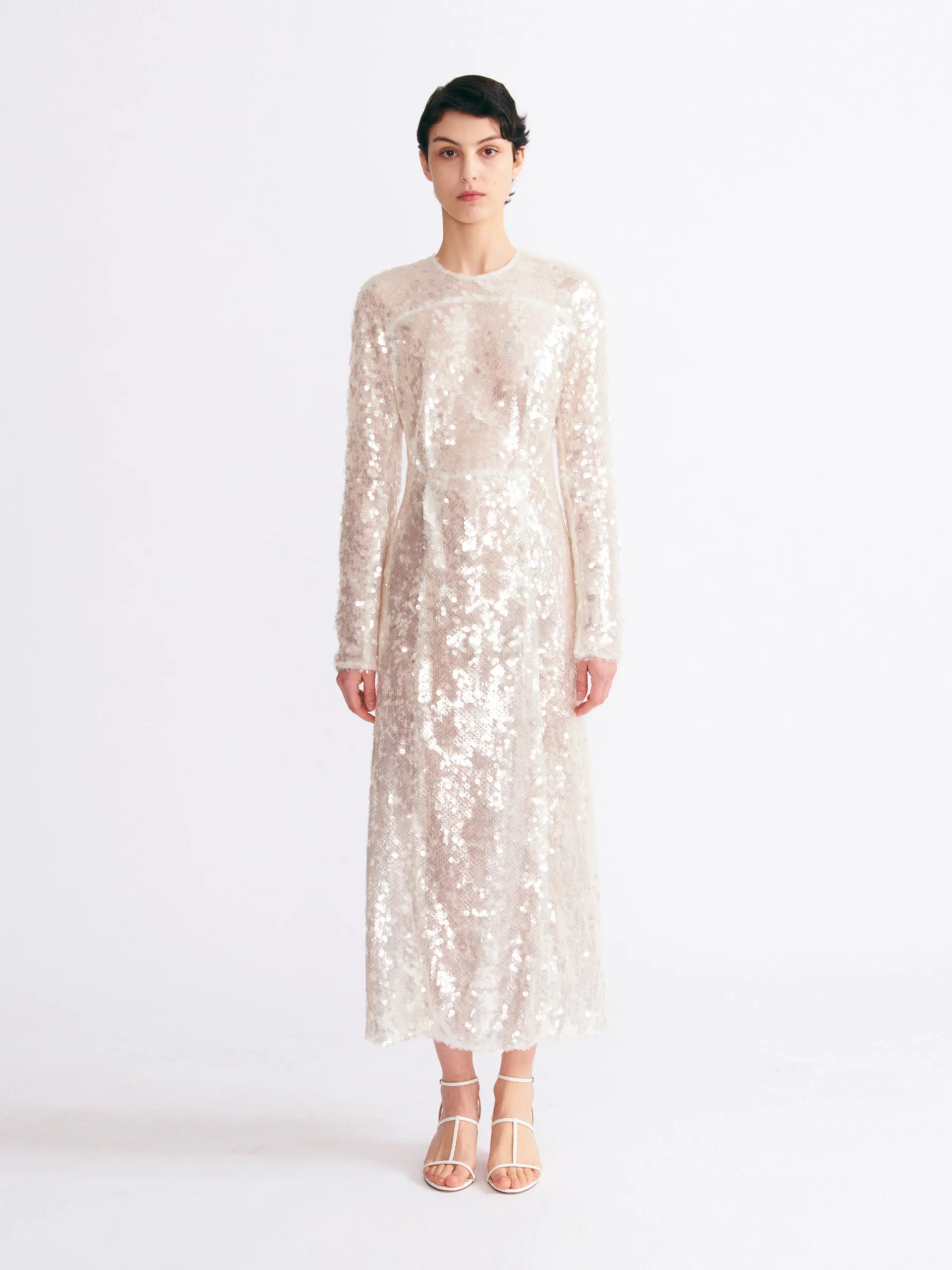 Amiria clear sequin dress