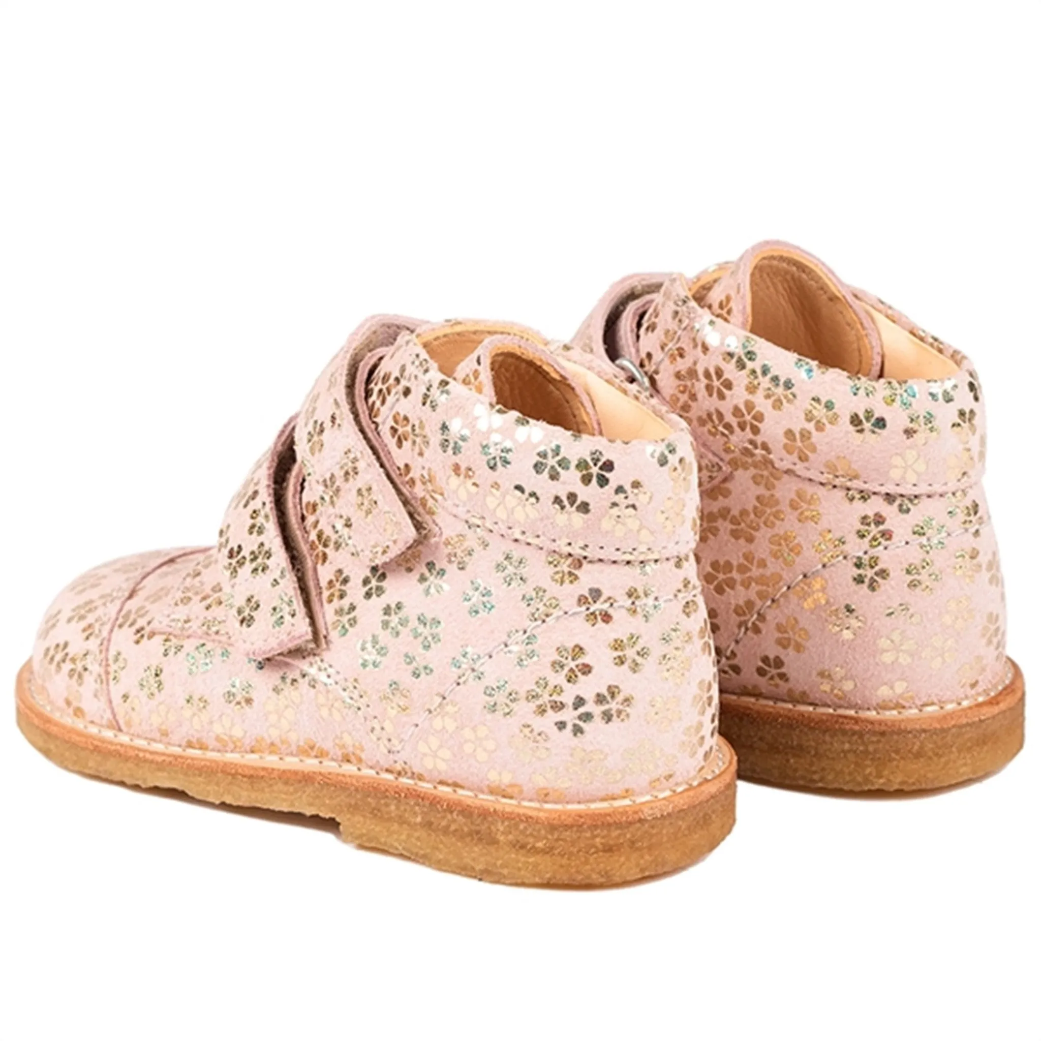 Angulus Starter Shoes Rose Gold Flowers