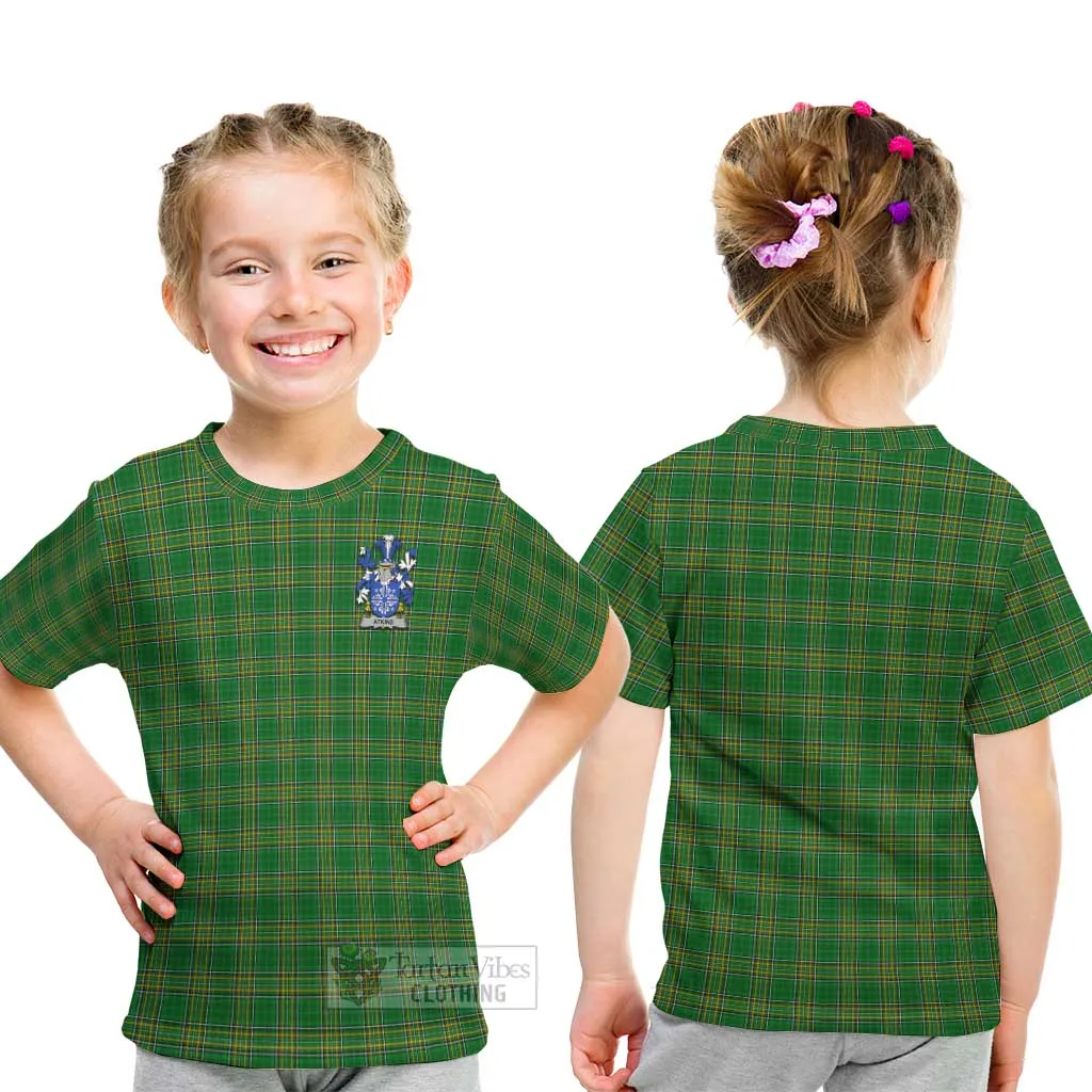 Atkins Irish Clan Kid T-Shirt with Coat of Arms