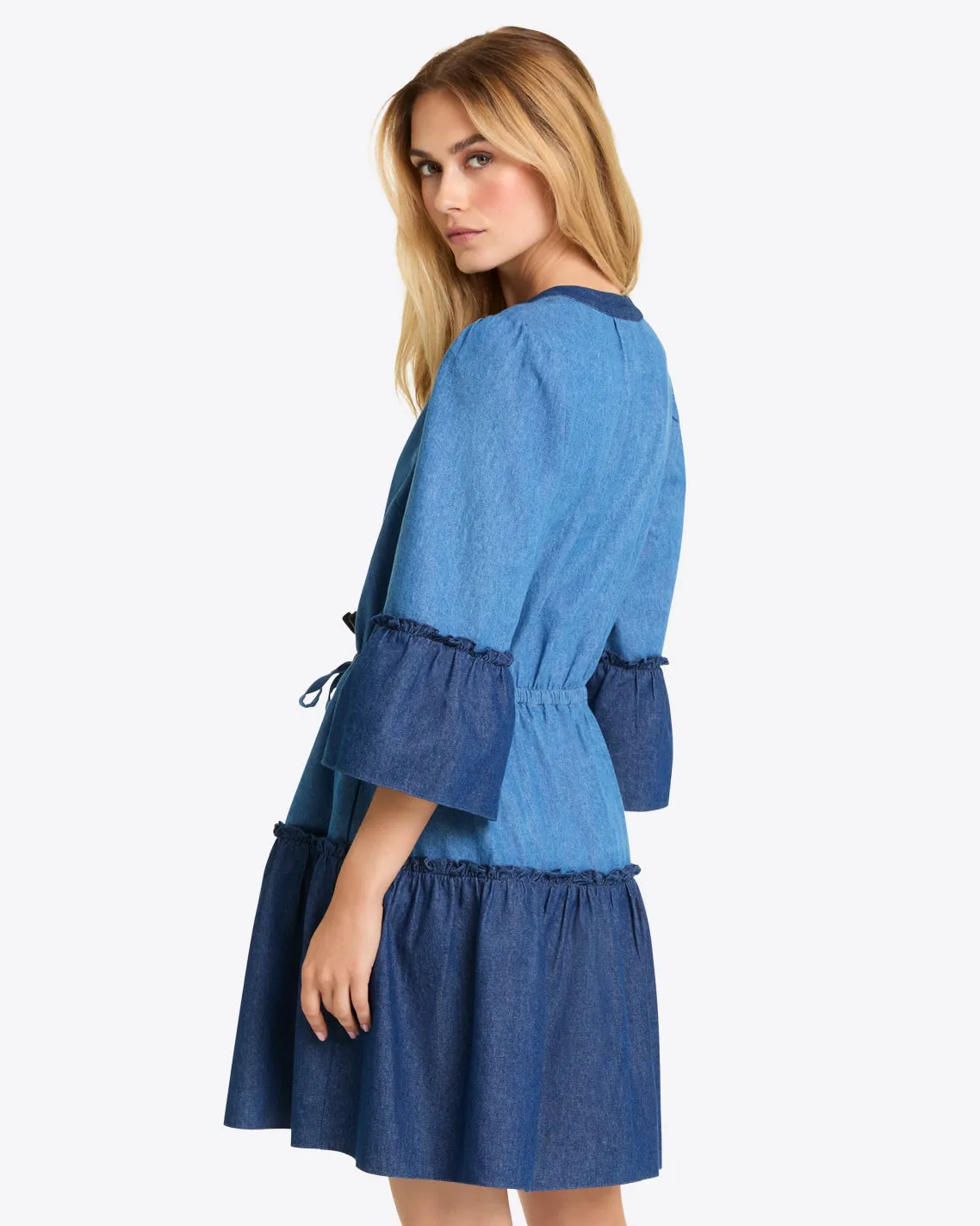 Avery Shirtdress in Chambray