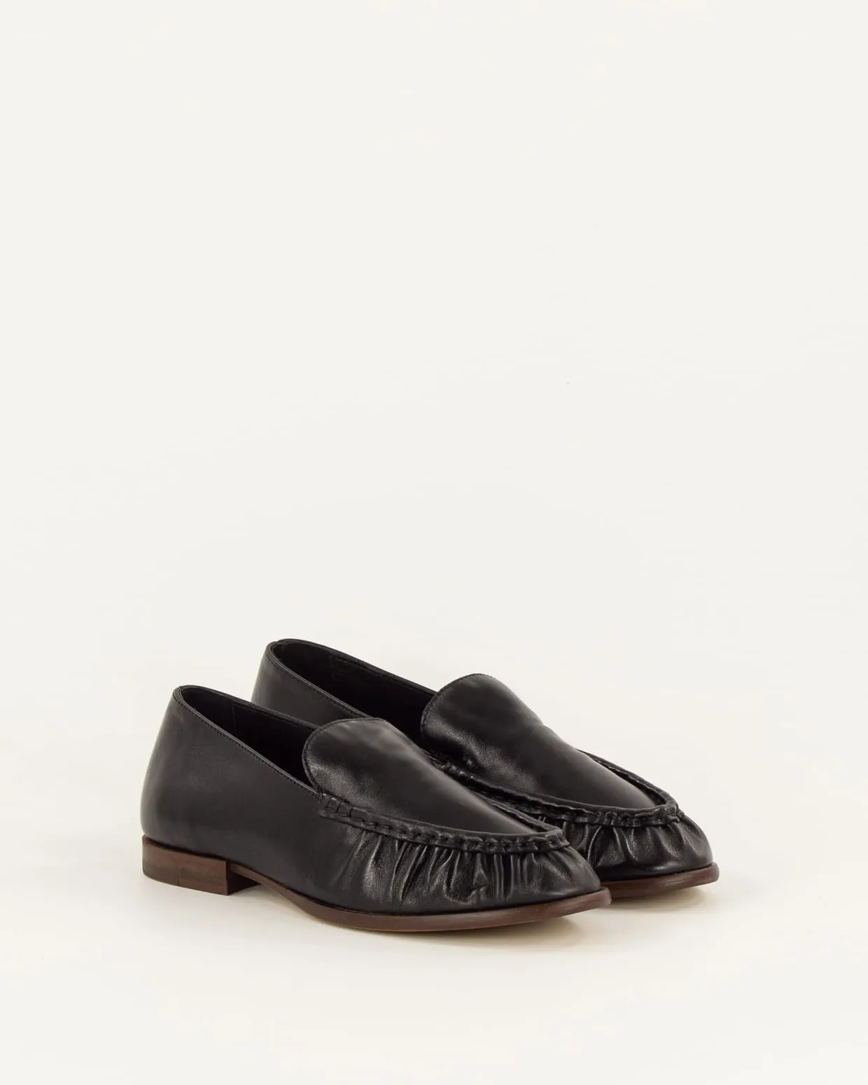 Ayano Loafers in Black Leather