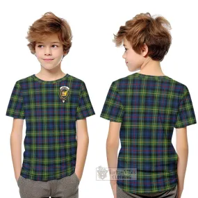 Bailey Modern Tartan Kid T-Shirt with Family Crest