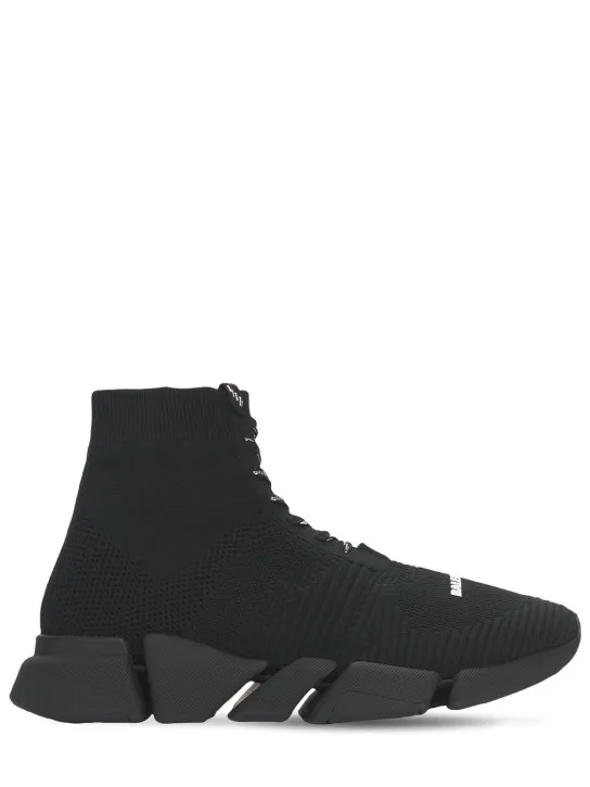 Balenciaga   Speed 2.0 knit lace-up sneakers 