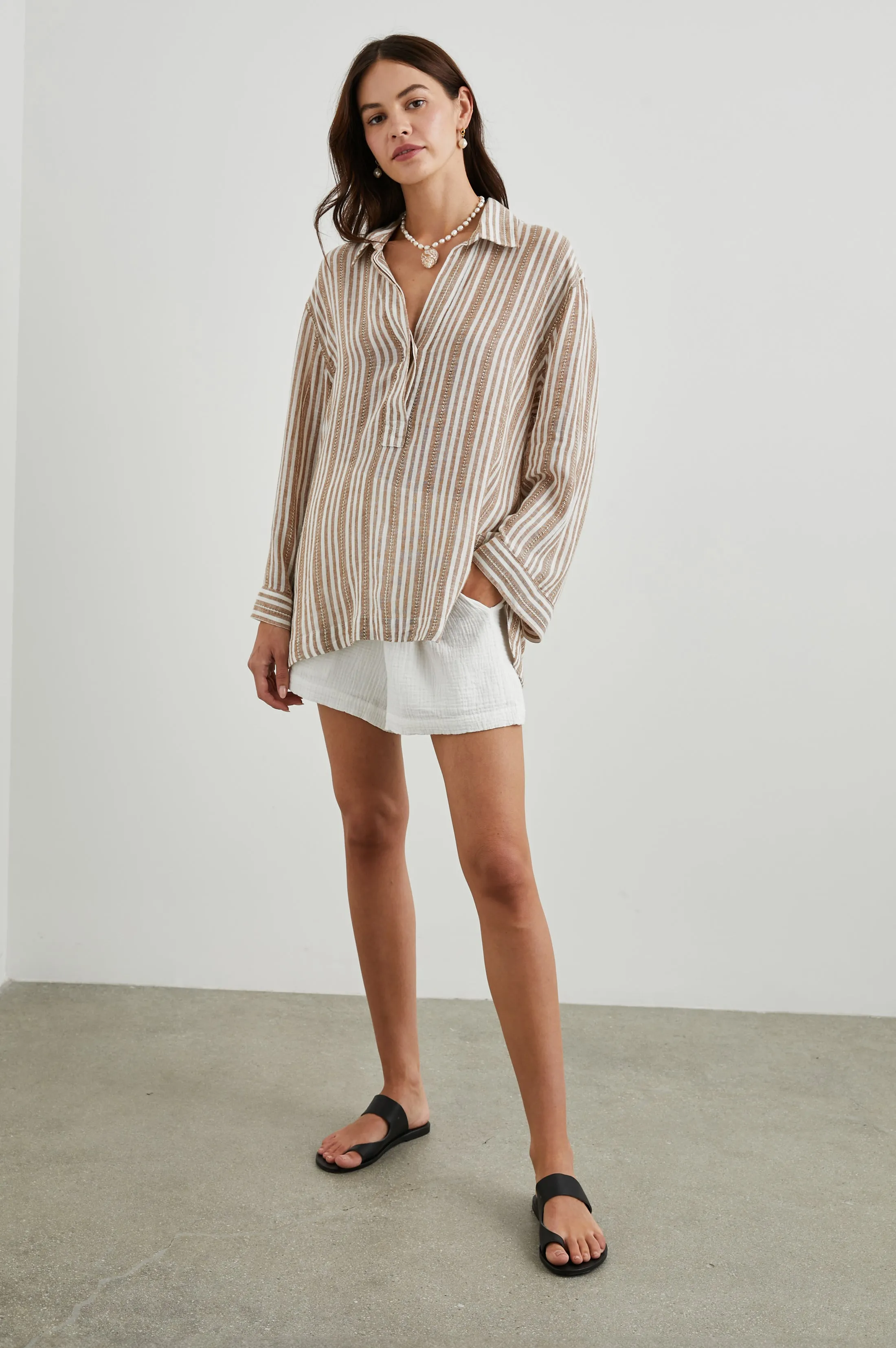 BANKS TOP - PALO SANTO STRIPE