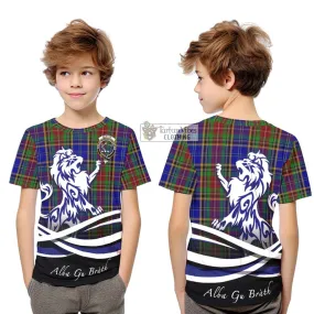 Beattie Tartan Kid T-Shirt with Alba Gu Brath Regal Lion Emblem