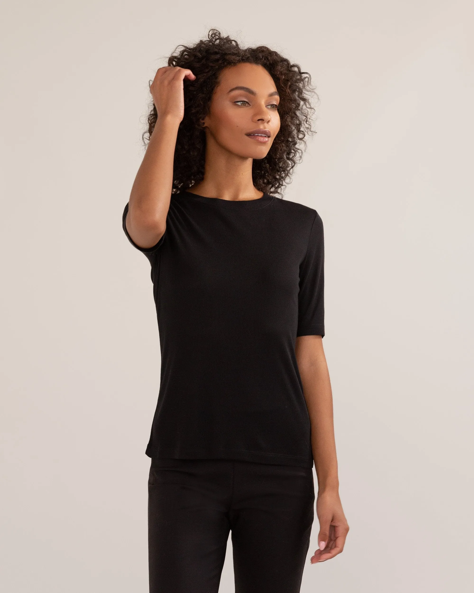 Becca Fitted Short-Sleeve Tee