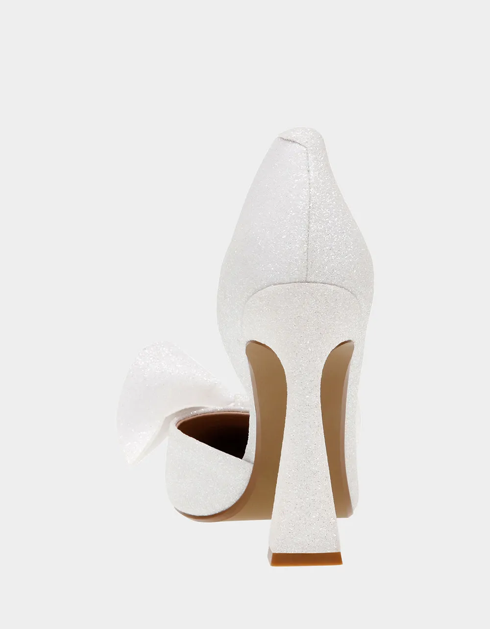 Betsey Johnson Nobble Bow Heel in Ivory