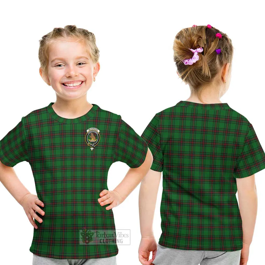 Beveridge Tartan Kid T-Shirt with Family Crest