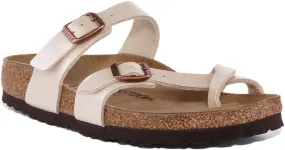 Birkenstock Mayari In Cream For Women | Narrow Fit