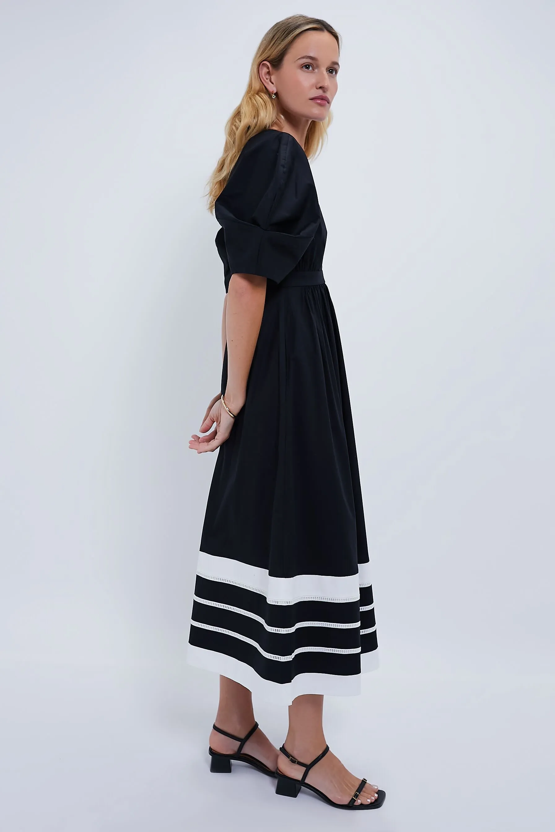 Black and White Miel Dress