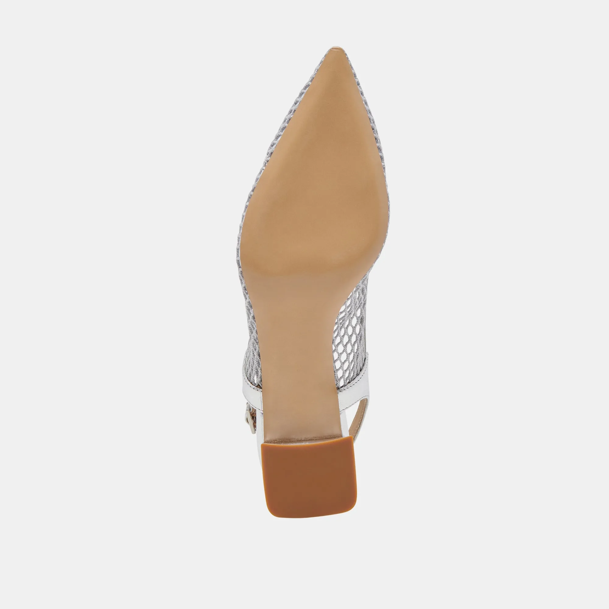 BLONDI HEELS SILVER MESH