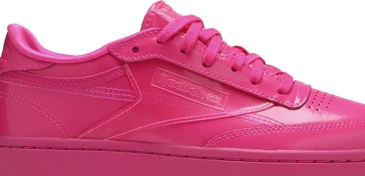 cardi b x wmns coated club c double 'dynamic pink' sneakers Reebok, pink