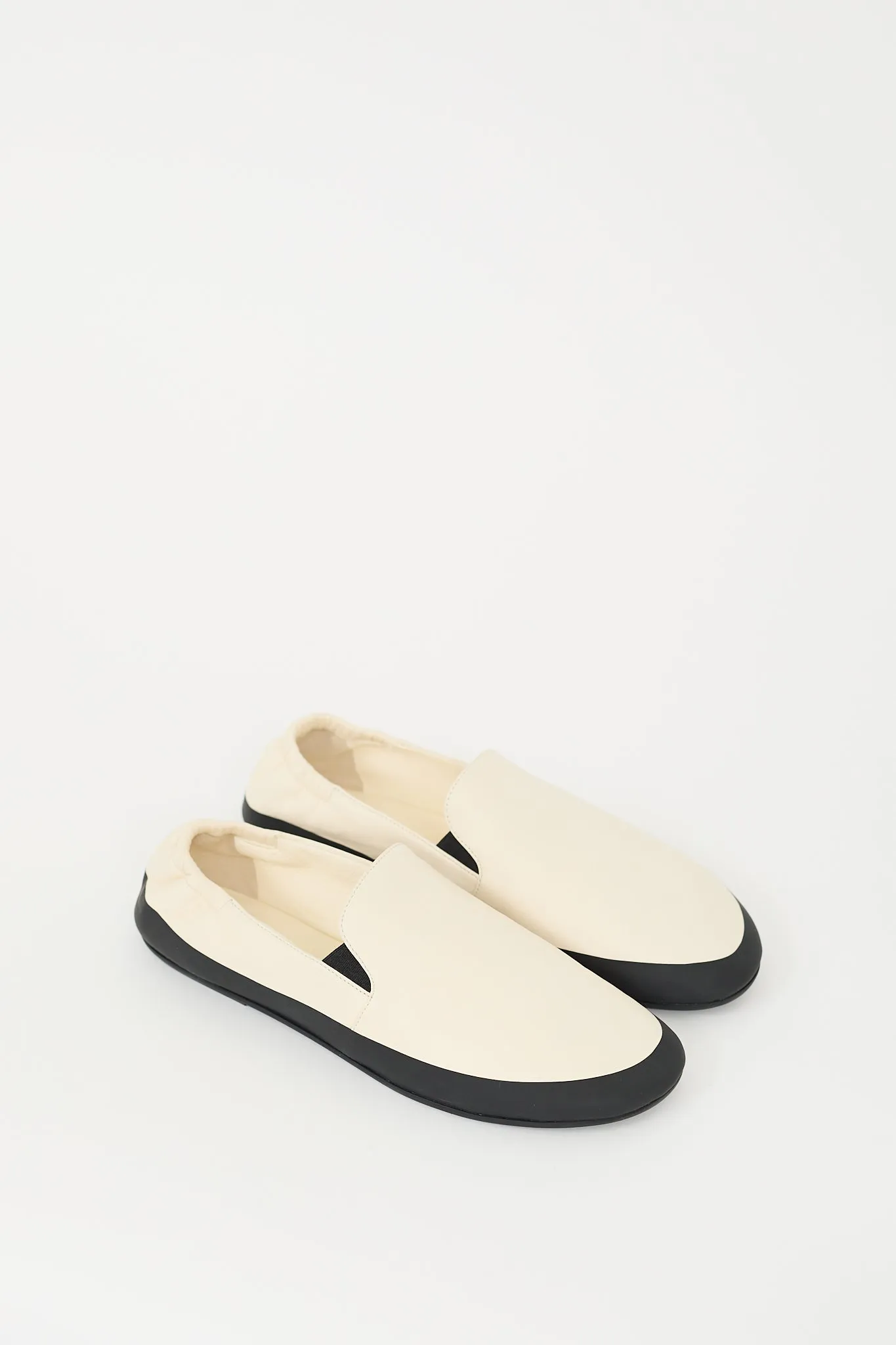 Cream Leather Tech Loafer