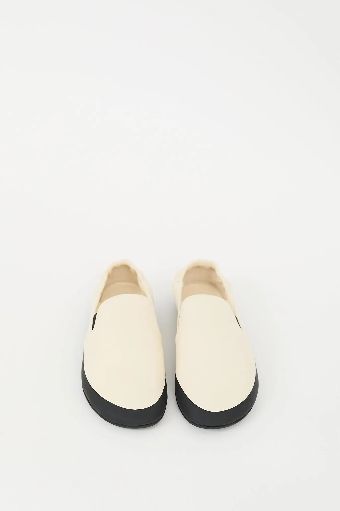 Cream Leather Tech Loafer