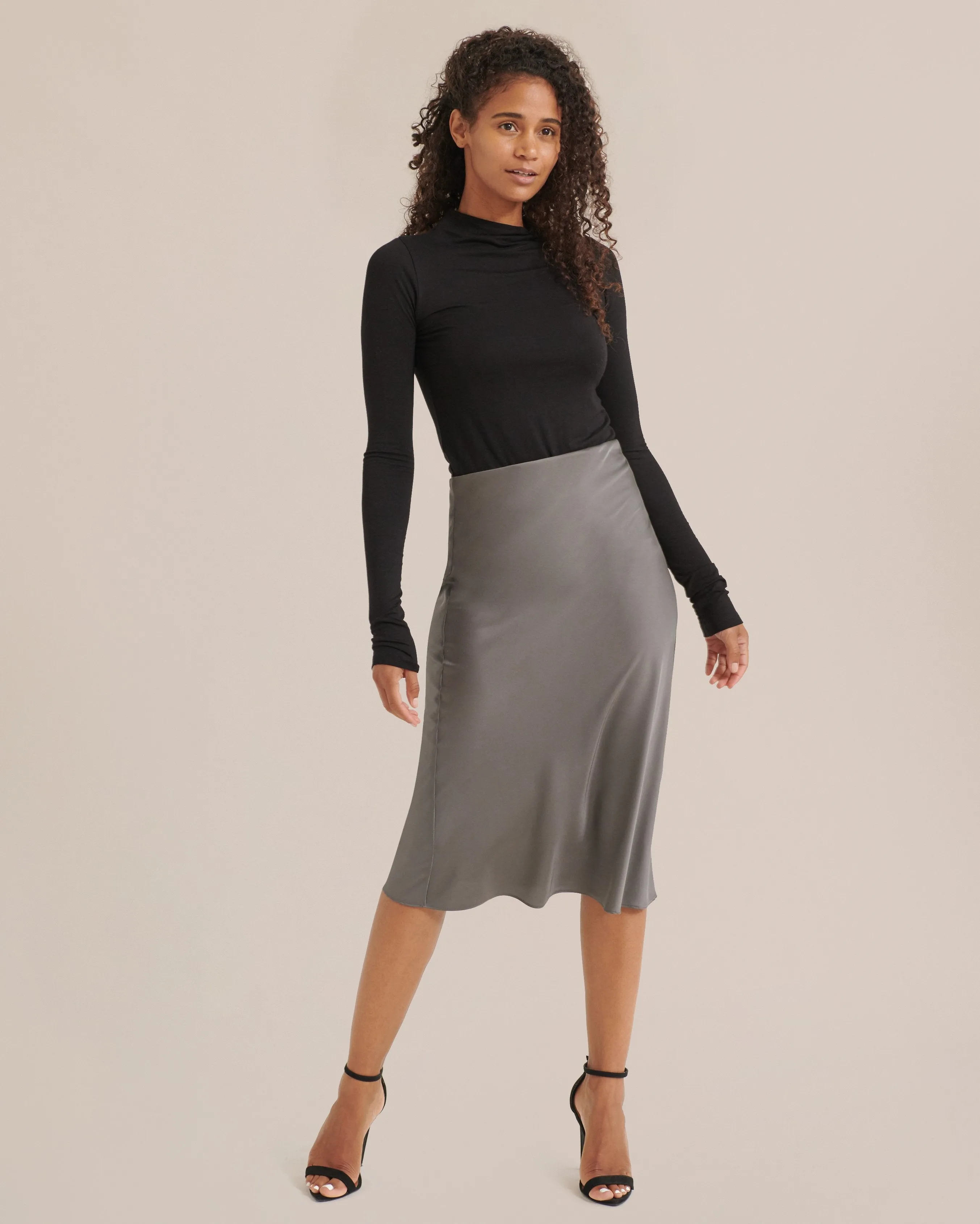 Dakota Satin Slip Skirt