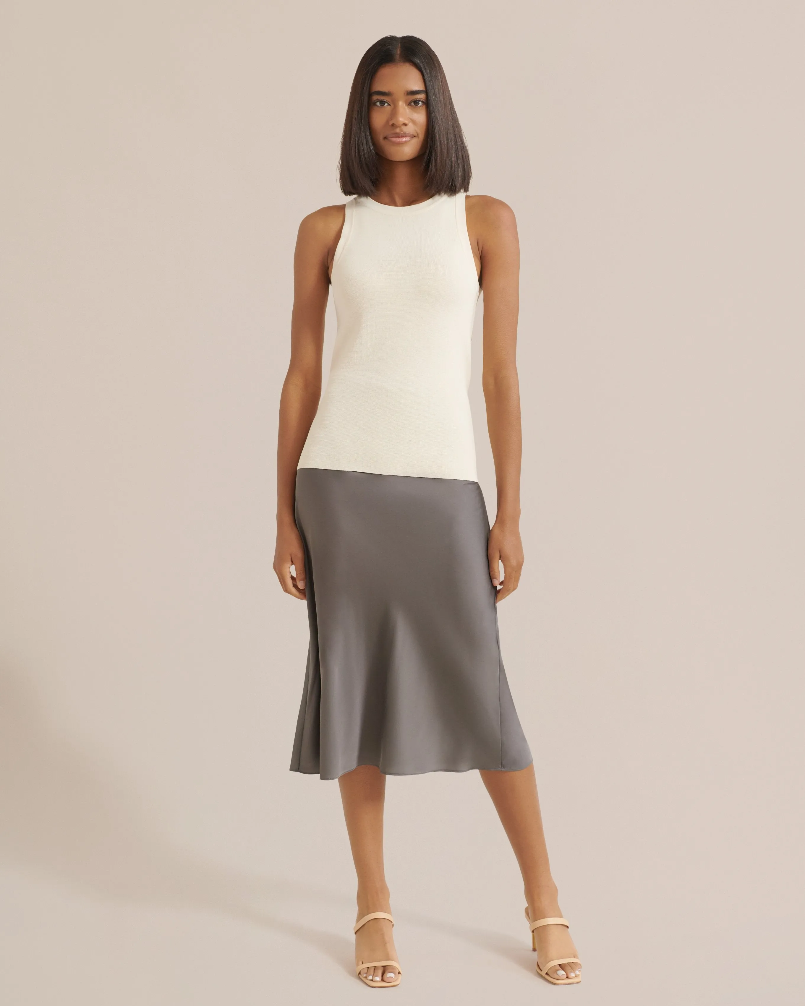 Dakota Satin Slip Skirt