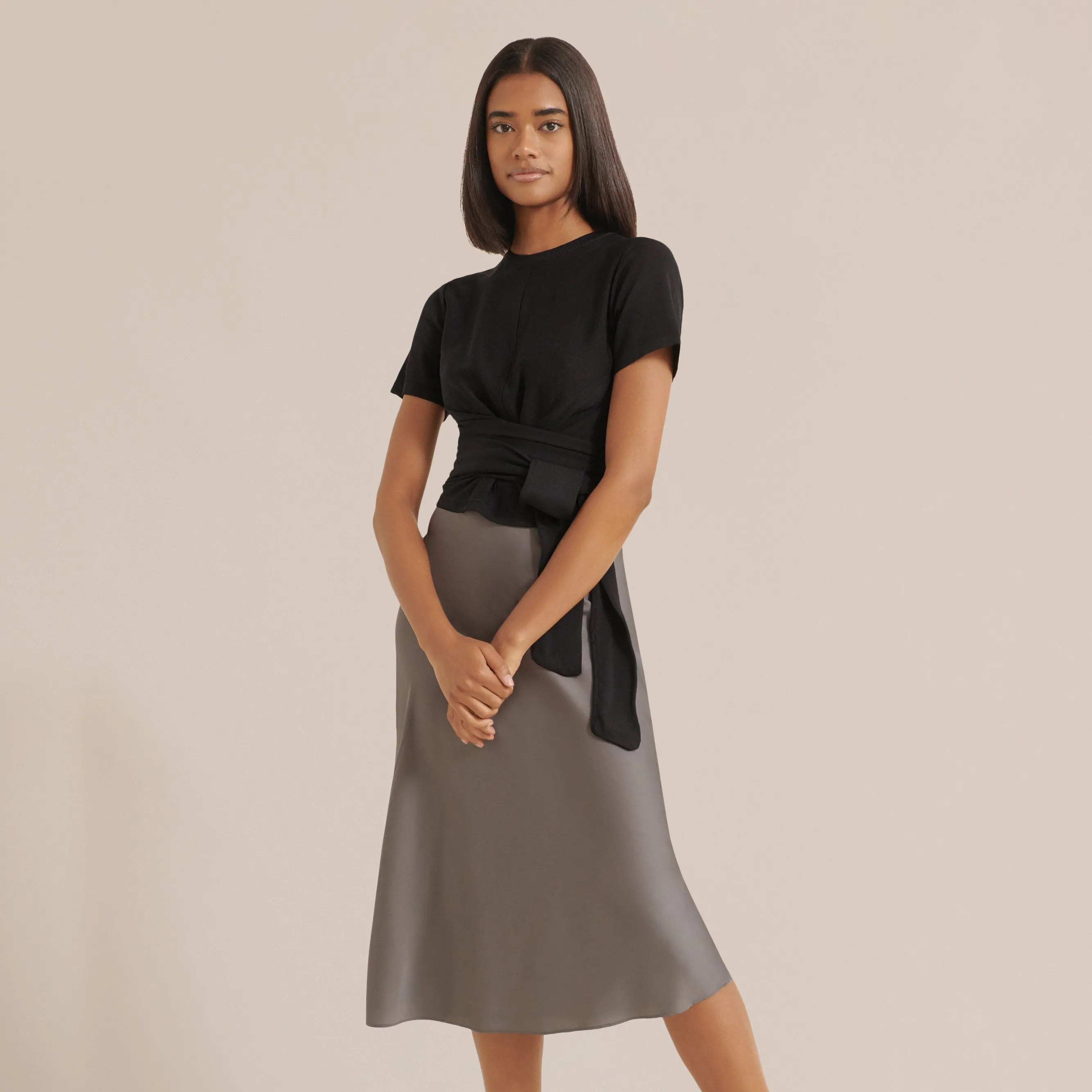 Dakota Satin Slip Skirt