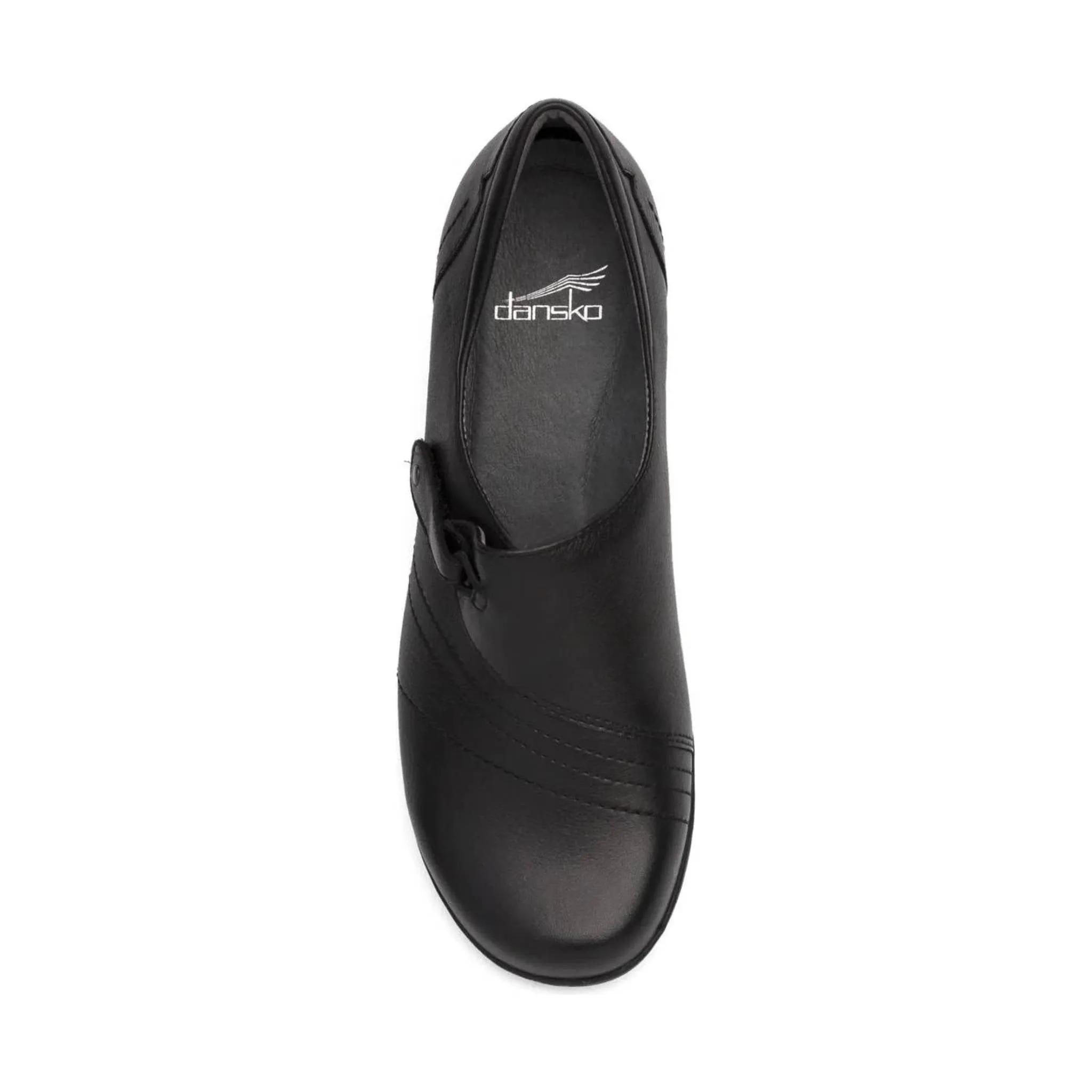 Dansko Women's Franny Shoe - Black Milled Nappa