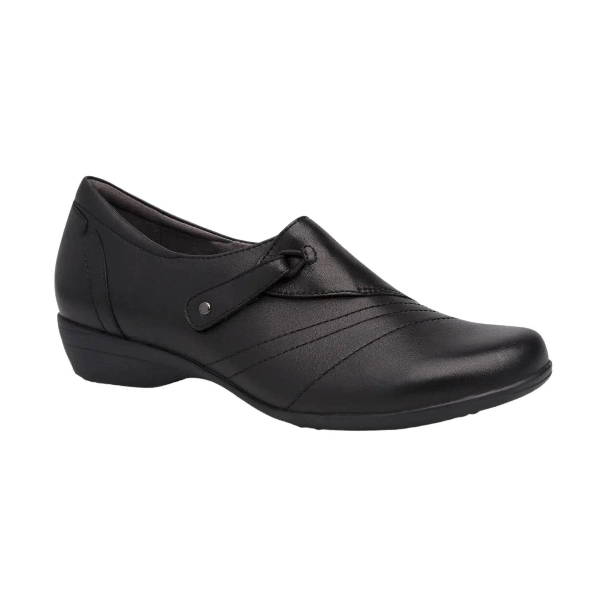 Dansko Women's Franny Shoe - Black Milled Nappa