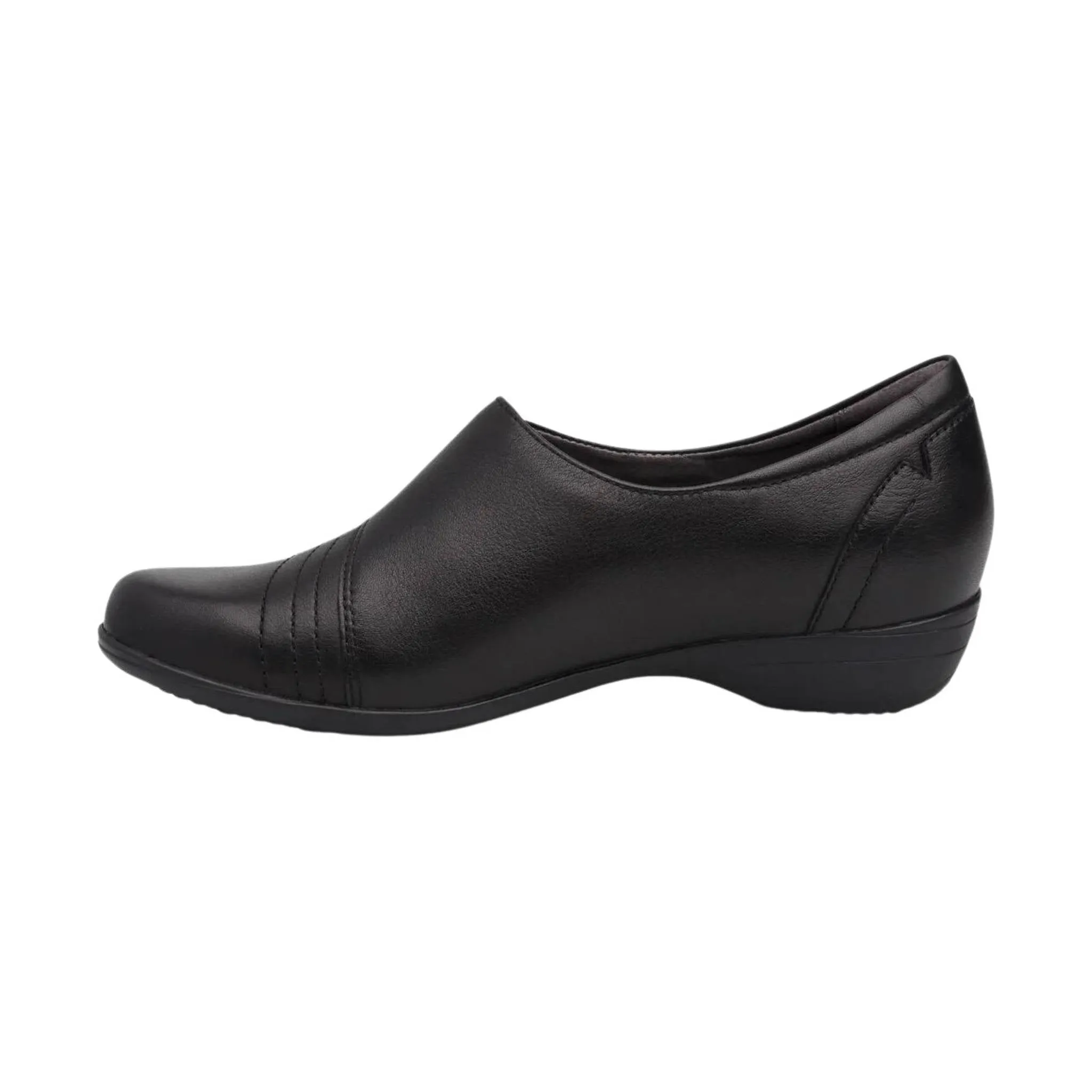 Dansko Women's Franny Shoe - Black Milled Nappa