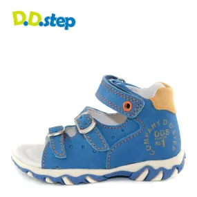 D.D. Step toddler boy sandals blue with buckles size US 4-8