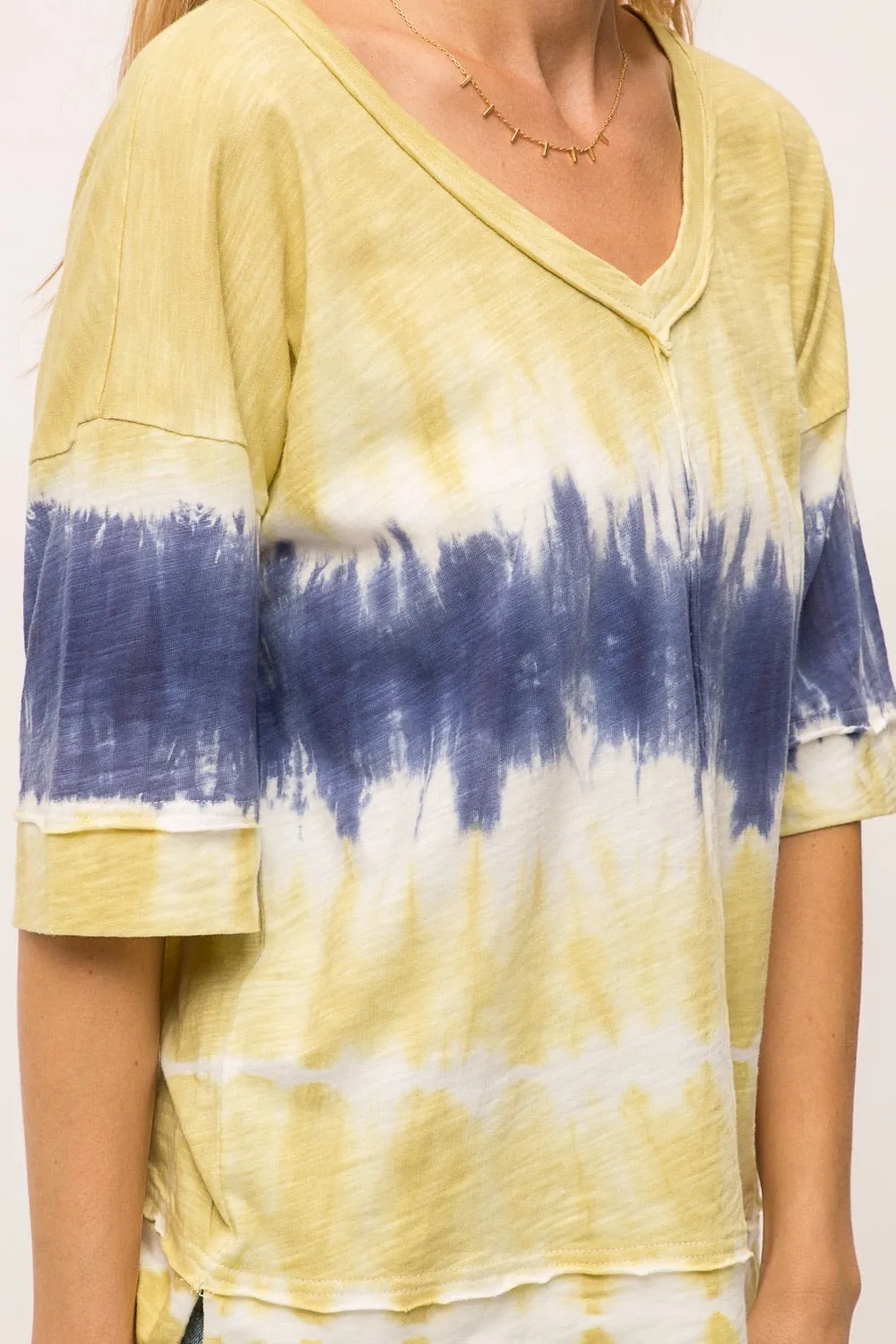 Elbow Sleeve Tie Dye Tee