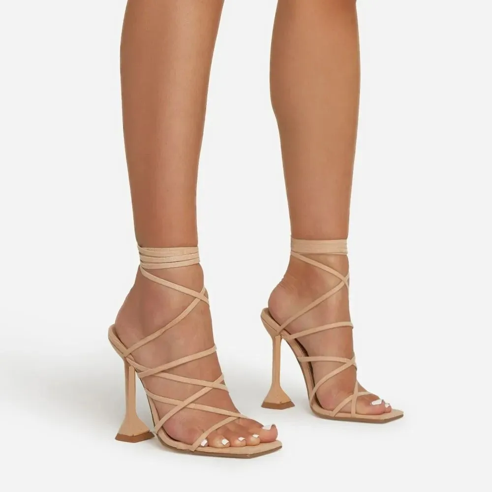 Elegant Ankle Strap Stiletto Heels | Chic Square Toe Wedding & Daily Pumps