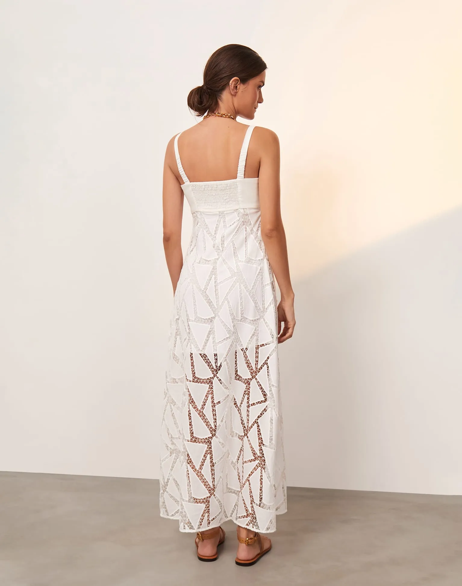 Eleni Long Dress - Off White