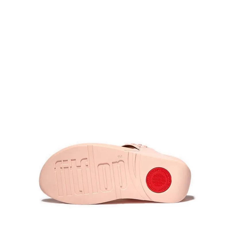 Fitflop Lulu Women's Rubber-stud Leather Toe-Post Sandals - Pink Salt