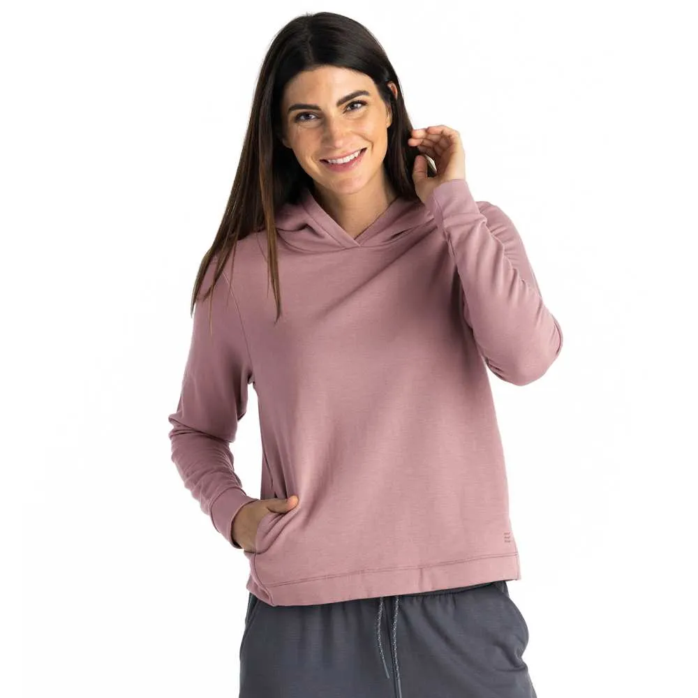 Free Fly Women's Bamboo Lightweight Fleece Cropped Hoodie