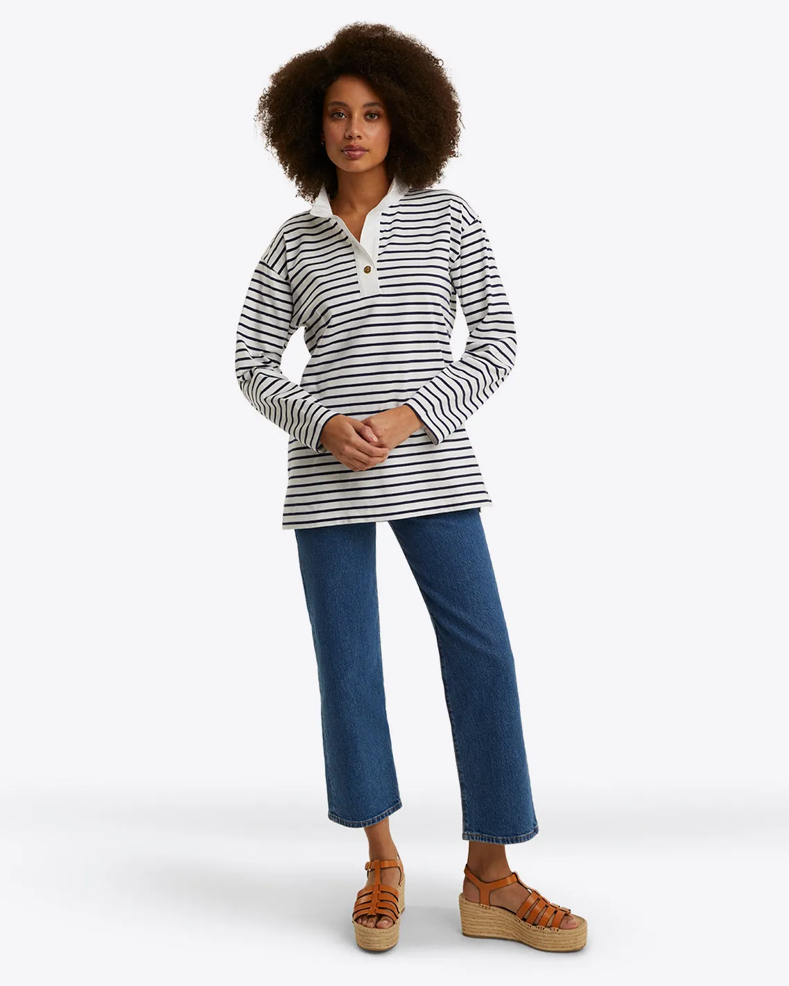 Gillian Long Sleeve Top in Cotton