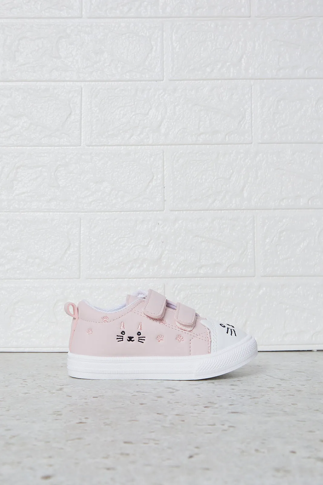 Girls Pink Bunny Themed Pump