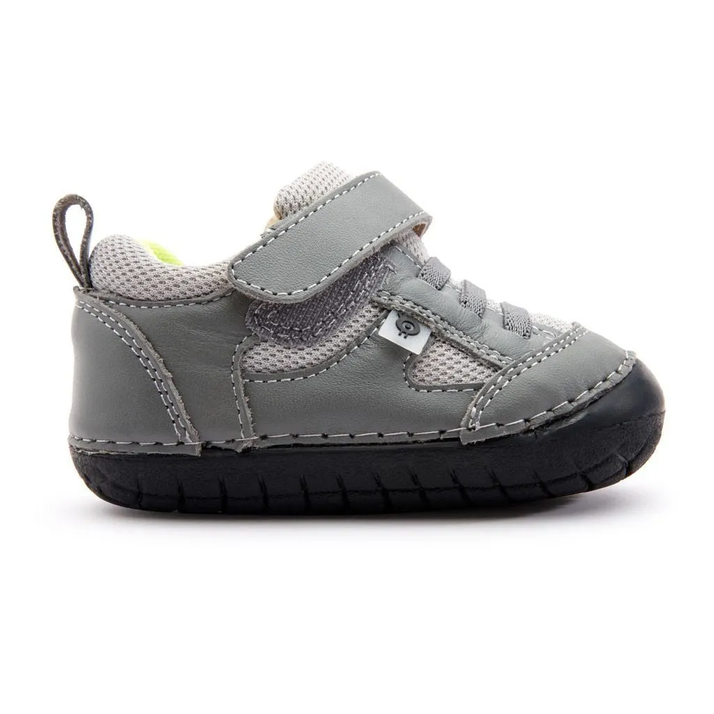 Gray Pave Velcro Sneakers