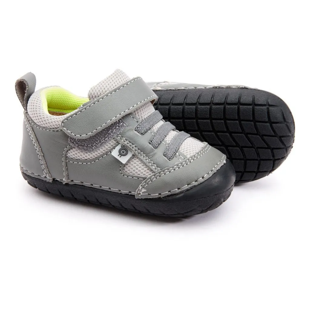 Gray Pave Velcro Sneakers