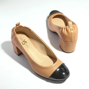 Heidi Classic Pump in Tan Leather