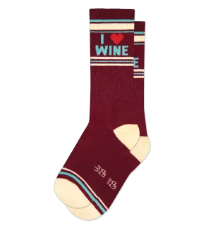 I LOVE WINE Gym Sock