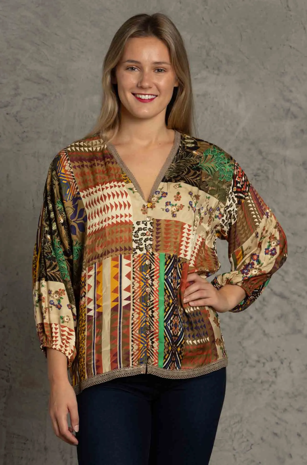 Johnny Was - Fria Patch Lola Blouse