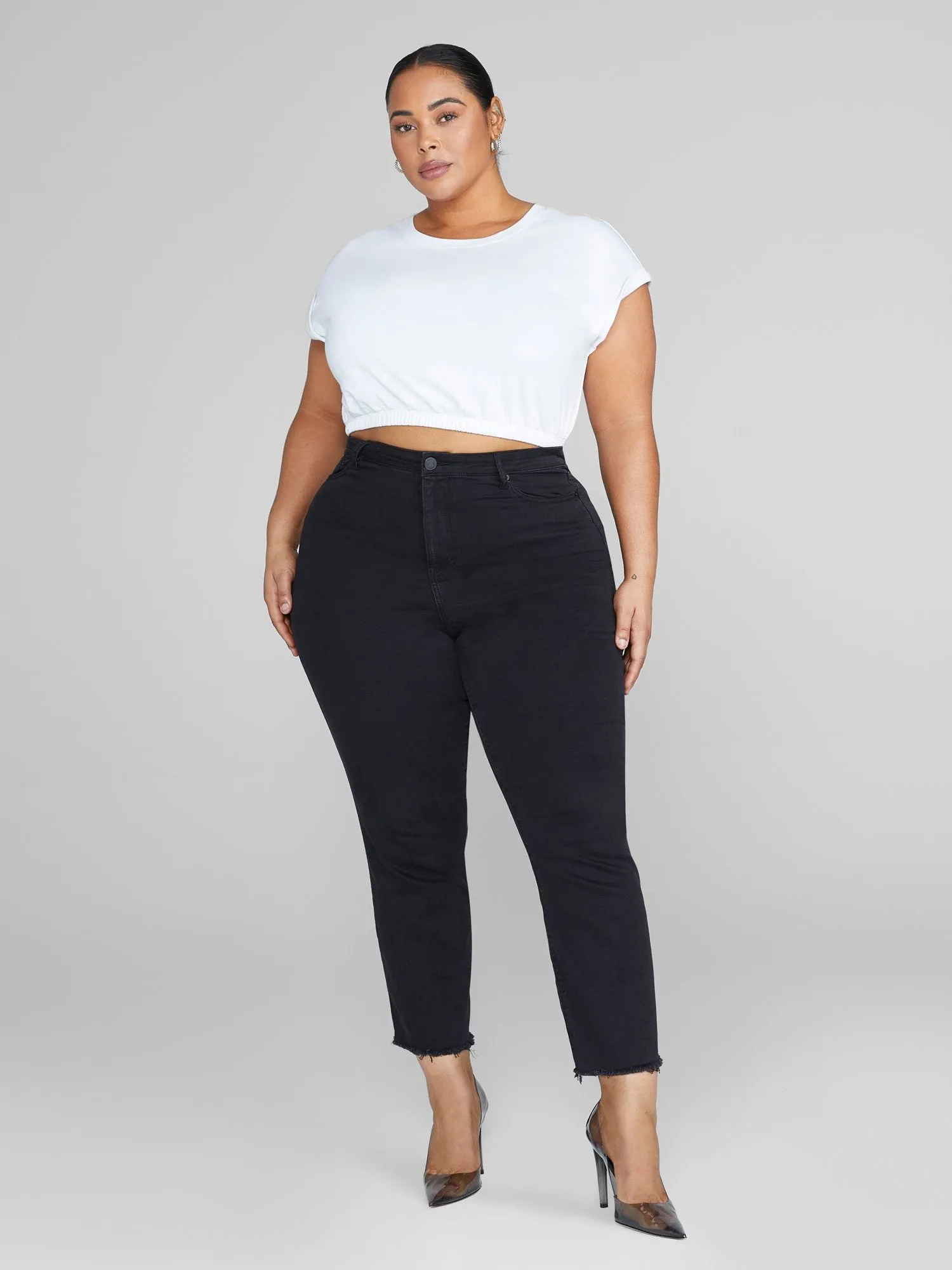 Juliette Cropped French Terry Tee