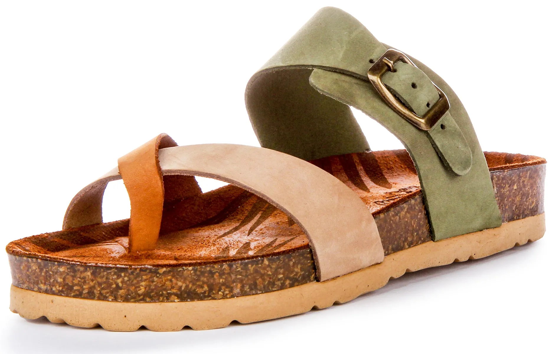 Justinreess England Carla Sandal In Stone