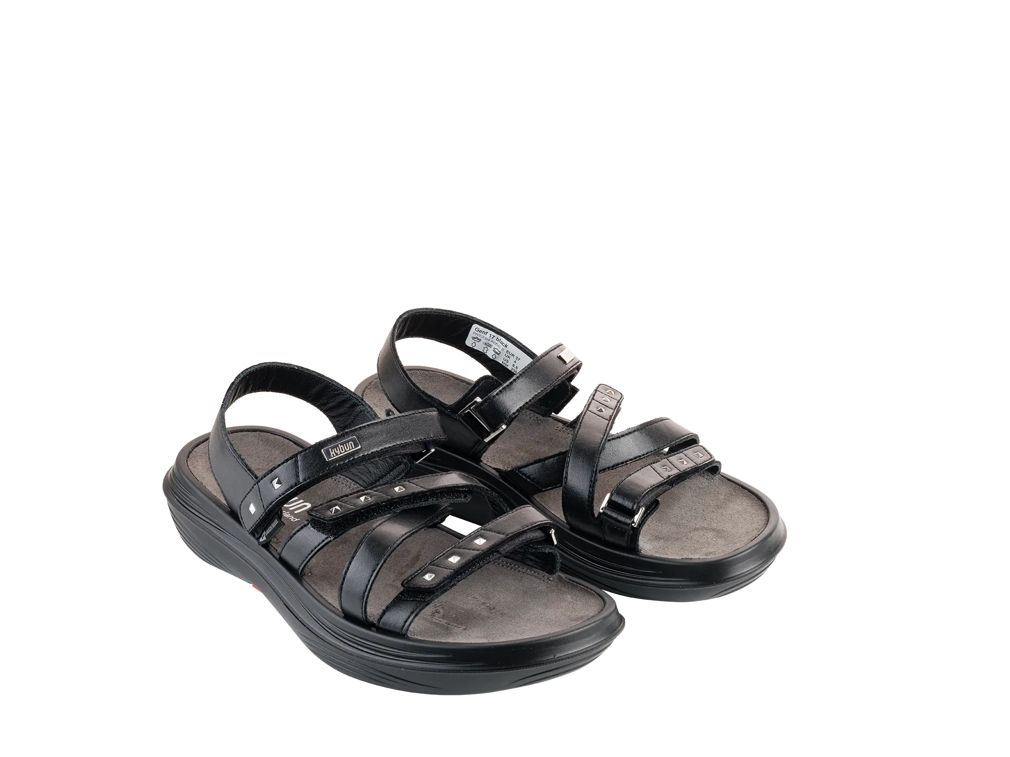 kybun Women's Genf 17 Black Sandal