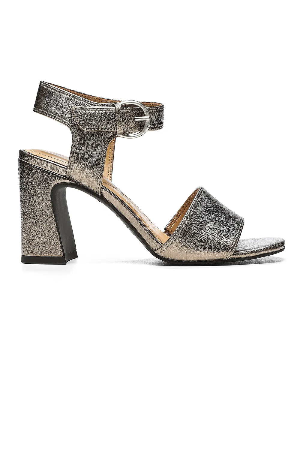 Liz Block Heel Sandals - Pewter