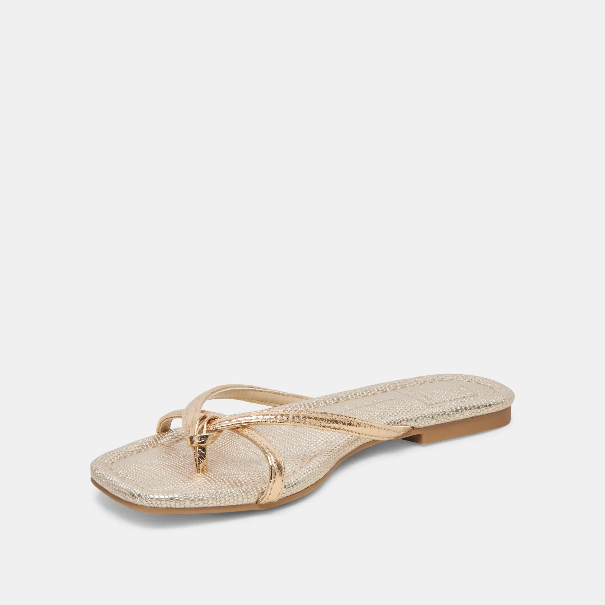 LUCCA SANDALS GOLD DISTRESSED STELLA